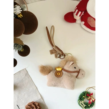 Móc khóa thú bông ngựa, mặt dây chuyền Yuanbao, mô phỏng Pony, giá 79.395đ 10