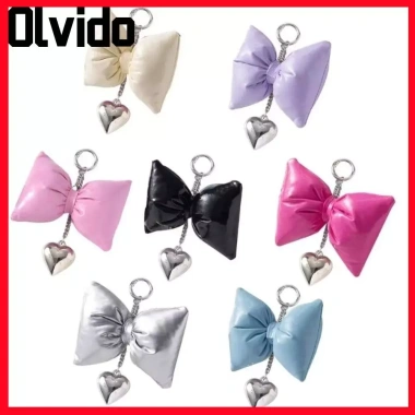 Móc khóa trái tim nơ OLVIDO da PU kim loại – Dây chuyền điện thoại thời trang cho bé gái & phụ nữ, giảm còn 51.700₫