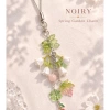 Móc Khóa Trang Trí Noiry – Hoa Trắng & Cherry Đỏ Phối Hạt Pha Lê, Giá chỉ 35.000₫ 5
