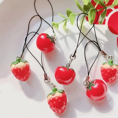 Móc Khóa Treo Charm Dâu Tây Cà Chua - Dây Chuyền USB Trang Trí Điện Thoại 39.820₫ 4