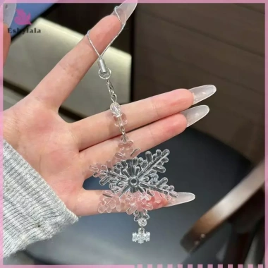 Móc khóa trong suốt bông tuyết cây Giáng sinh – lá dễ thương, chuông gió, dây chuyền điện thoại, dây túi 10 Móc khóa trong suốt bông tuyết cây Giáng sinh – lá dễ thương, chuông gió, dây chuyền điện thoại, dây túi 10