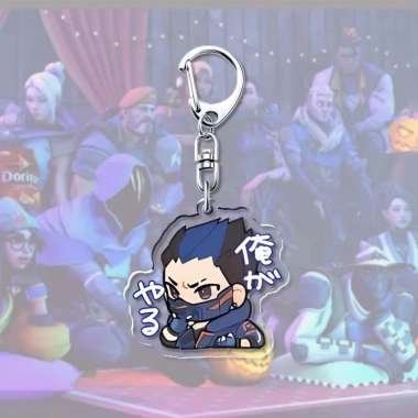 Móc khóa VALORANT Emoji chibi anime acrylic tiện lợi, giảm còn 15.000 VND