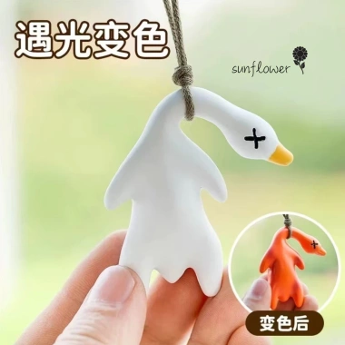 Móc khóa Vịt Đổi Màu UV - Cảnh Báo Tia Cực Tím, Freeship, Giá 44.000đ 2