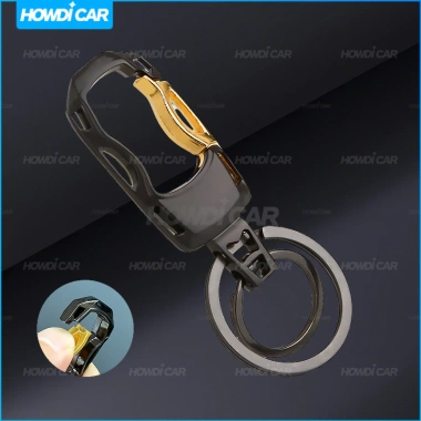 Móc khóa xe công nghệ chuyển tiếp mới màu đen viền vàng giá ưu đãi 54,340₫