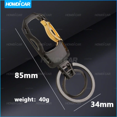 Móc khóa xe công nghệ chuyển tiếp mới màu đen viền vàng giá ưu đãi 54,340₫