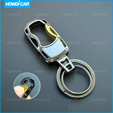 Móc khóa xe công nghệ chuyển tiếp mới màu đen viền vàng giá ưu đãi 54,340₫