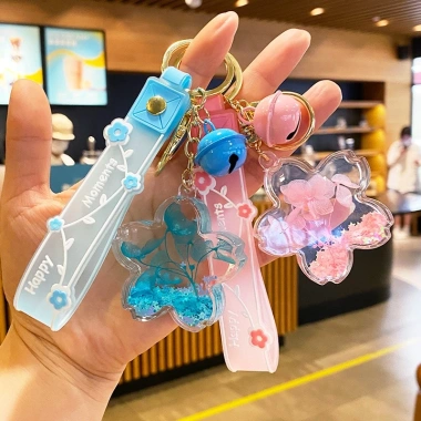Móc khóa xe máy bông hoa vĩnh cửu cute - Trang trí túi xách thời trang, giảm còn 40.668đ