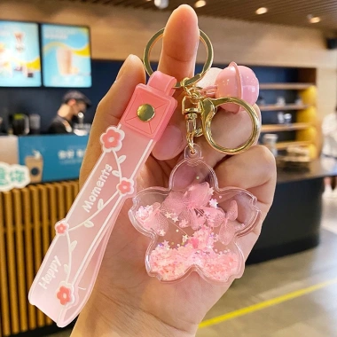 Móc khóa xe máy bông hoa vĩnh cửu cute - Trang trí túi xách thời trang, giảm còn 40.668đ