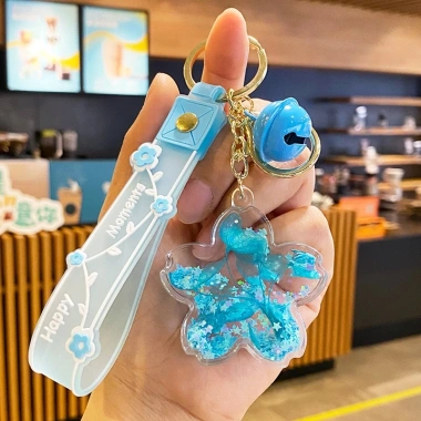 Móc khóa xe máy bông hoa vĩnh cửu cute - Trang trí túi xách thời trang, giảm còn 40.668đ