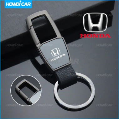 Móc khóa xe máy kim loại hợp kim cổ điển Honda: logo hai mặt, giảm giá 49.500đ