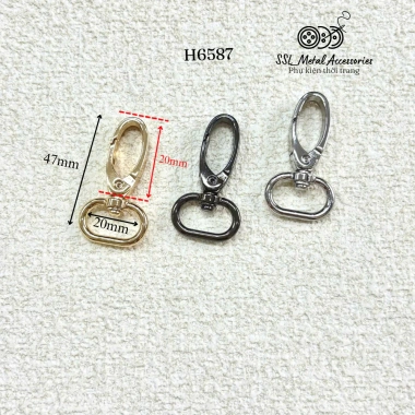Móc khóa xoay H6.587 - 5 móc càng cua cho túi xách, cặp, vali, giá 28.999₫ 8 Móc khóa xoay H6.587 - 5 móc càng cua cho túi xách, cặp, vali, giá 28.999₫ 8