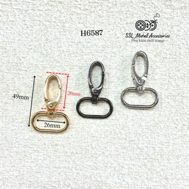 Móc khóa xoay H6.587 - 5 móc càng cua cho túi xách, cặp, vali, giá 28.999₫ 9 Móc khóa xoay H6.587 - 5 móc càng cua cho túi xách, cặp, vali, giá 28.999₫ 9