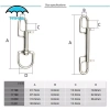 Móc khóa xoay thép không gỉ siêu bền cho lặn biển - An toàn, không gỉ, chỉ 125.400 VND 3