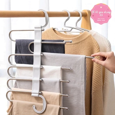 Móc Kim Loại Treo Quần Áo Tiết Kiệm Diện Tích - Đa Năng, Thông Minh, Gấp Gọn 88.449 chỉ 48.999đ