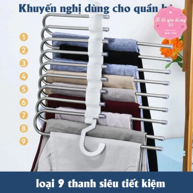 Móc Kim Loại Treo Quần Áo Tiết Kiệm Diện Tích - Đa Năng, Thông Minh, Gấp Gọn 88.449 chỉ 48.999đ