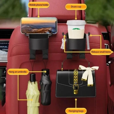 Mộc Lan Car Móc Treo Cốc Đa Năng, Tiện Dụng Gắn Ghế Xe Hơi – Chọn Logo Theo Xe 3