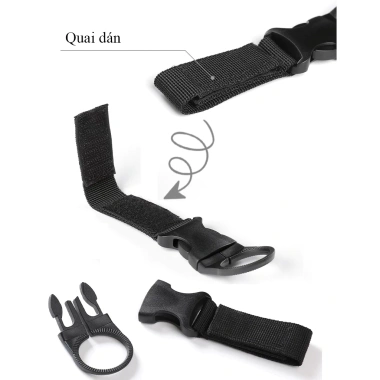 Móc nhựa treo bình nước gài thắt lưng hoặc balo – Tiện lợi, bền chắc, 28.500 VND