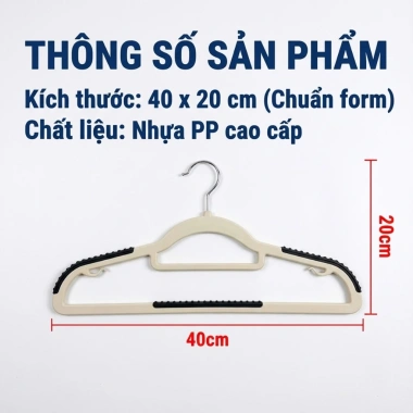Móc Nhựa Treo Quần Áo Ohbabyo Xoay 360 Chống Trượt - Bền Đẹp, Tiết Kiệm Không Gian, Giá 58.000₫