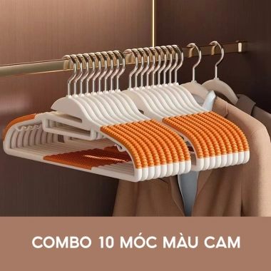 Móc Nhựa Treo Quần Áo Ohbabyo Xoay 360 Chống Trượt - Bền Đẹp, Tiết Kiệm Không Gian, Giá 58.000₫