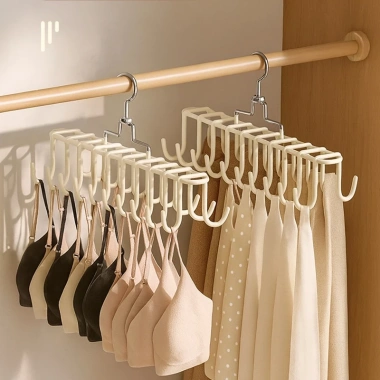 Móc Phơi Đa Năng Thép Không Gỉ 20 Nhánh - Treo Đồ Lót, Quần Áo