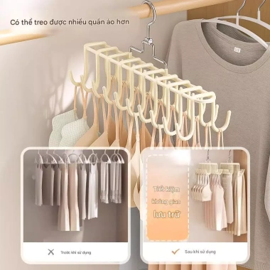 Móc Phơi Đa Năng Thép Không Gỉ 20 Nhánh - Treo Đồ Lót, Quần Áo 2