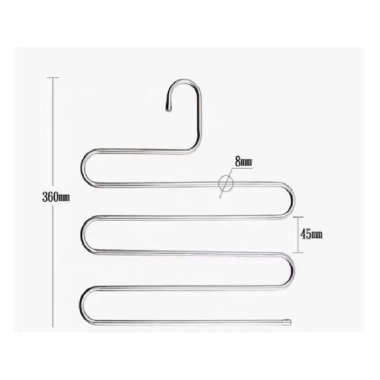 Móc Phơi Đồ Inox 5 Tầng Đa Năng, Giá Rẻ, Tiết Kiệm Không Gian - MOCPHOIDO17 5