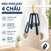 Móc Phơi Giày Xoay 360 độ Thông Minh - Giá Phơi Dép, Quần Áo Gấp Gọn, Mẫu Mới