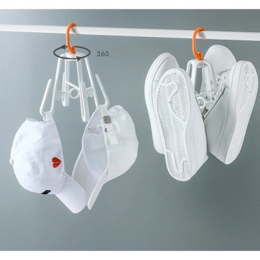 Móc Phơi Giày Xoay 360 độ Thông Minh - Giá Phơi Dép, Quần Áo Gấp Gọn, Mẫu Mới 8 Móc Phơi Giày Xoay 360 độ Thông Minh - Giá Phơi Dép, Quần Áo Gấp Gọn, Mẫu Mới 8