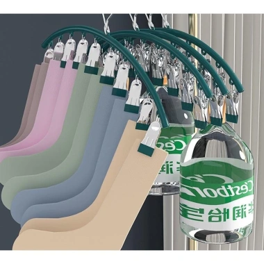 Móc Phơi Quần Áo 10 Kẹp Đa Năng cho Tất và Vớ - Giá 29.000đ giảm 7.670đ
