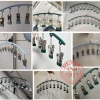 Móc phơi thép không gỉ HH436 - Chống trượt, chống gió, đa năng phơi đồ lót, vớ 9