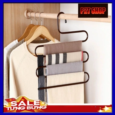 Móc quần 5 tầng đa năng tiện dụng - Giá 23.000, chất liệu bền, thiết kế gọn