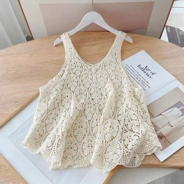 Móc Rỗng Dệt Kim Vest Nữ Mùa Hè Boho Sling Top Áo Không Tay Thoáng Khí Giá 157.680₫