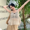 Móc Rỗng Dệt Kim Vest Nữ Mùa Hè Boho Sling Top Áo Không Tay Thoáng Khí Giá 157.680₫ 3
