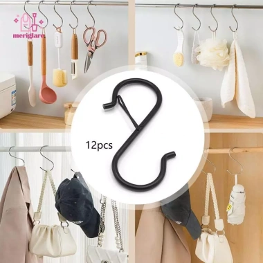 Móc S Chống Rỉ 9.2cm - Móc Giá Để Nồi, Chảo, Đèn Ngoài Trời, Tủ Quần Áo, Cốc