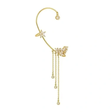 Móc Tai Không Xuyên Chống Rơi - Tua Rua Bông Tai Dangling Phong Cách Lễ Hội Mùa Xuân Giá Ưu Đãi 72.104 VND