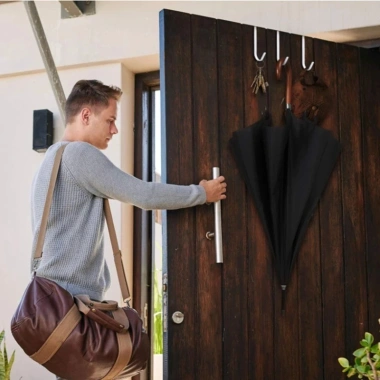 Móc thép không gỉ đa chức năng Đục lỗ miễn phí – Dùng cho bếp, tắm, tủ, cửa – 20.350₫