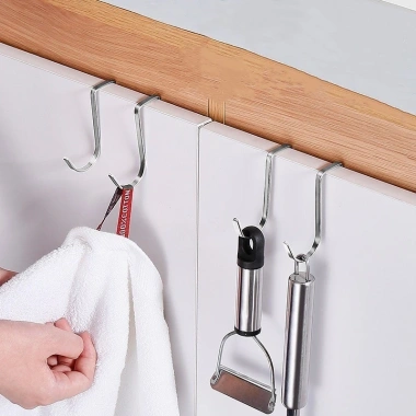 Móc thép không gỉ đa chức năng Đục lỗ miễn phí – Dùng cho bếp, tắm, tủ, cửa – 20.350₫