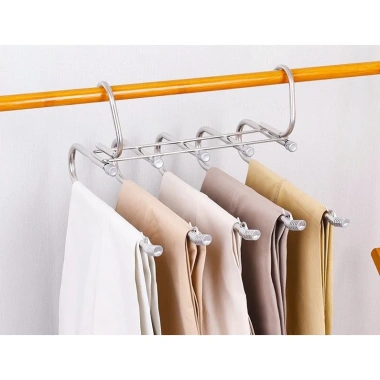 Móc treo 5 quần thông minh VOI VUONG: Tiết kiệm không gian, giá chỉ 180.000đ