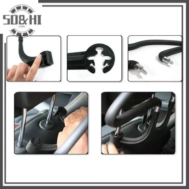 Móc treo áo khoác ô tô đa năng cho ghế sau và tựa đầu - Treo quần áo phù hợp giá đỡ