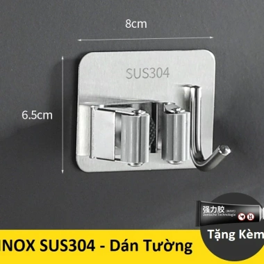 Móc Treo Chổi Dán Tường Siêu Chắc 6-8kg - Giữ Cây Lau An Toàn, Giá 8.000₫ 3 Móc Treo Chổi Dán Tường Siêu Chắc 6-8kg - Giữ Cây Lau An Toàn, Giá 8.000₫ 3