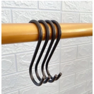 Móc treo chữ S 20cm đa năng - Trưng bày quần áo, phụ kiện túi xách, móc phun sơn tĩnh điện, chỉ 7.200đ
