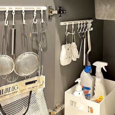 Móc Treo Đa Năng 10 Thanh Dán Tường – Giải Pháp Tiện Lợi Cho Nhà Bếp, Cánh Cửa, Đồ Dùng Đa Năng Chỉ 31.900₫ 3