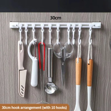 Móc Treo Đa Năng 10 Thanh Dán Tường – Giải Pháp Tiện Lợi Cho Nhà Bếp, Cánh Cửa, Đồ Dùng Đa Năng Chỉ 31.900₫ 10