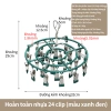 Móc treo đa năng 24 kẹp inox HLH - Đổ lót tất vớ, quần áo bền, giá 149k 4