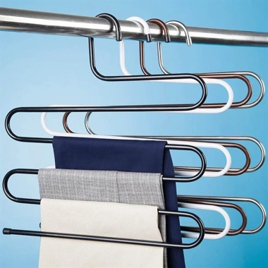 Móc Treo Đa Năng 5 Tầng Thép Không Gì - Giải pháp thông minh cho quần áo, giá 39.000 VND