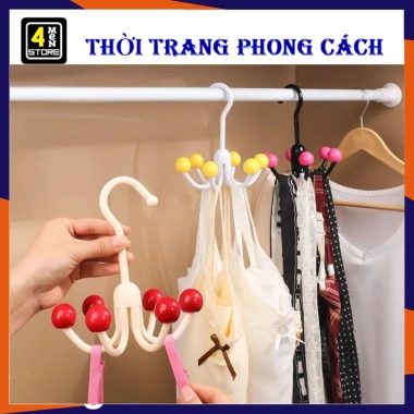 Móc treo đa năng 6 chấu xoay 360° - Phơi quần áo, lót, tất vớ - 15.000₫