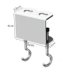 Móc treo đa năng bên hông bàn làm việc - Đựng ba lô, giá để bình nước, chịu lực tốt, 17.170₫ 10