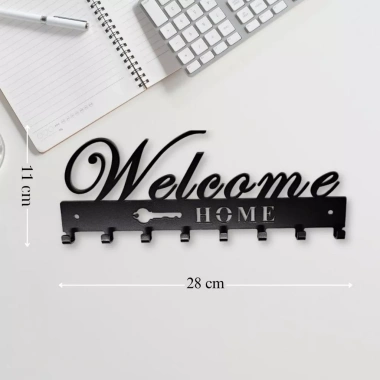 Móc treo đa năng dán tường nghệ thuật sơn tĩnh điện chữ Welcome A20 - Giá chỉ 77.000 VND 2