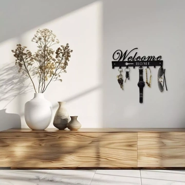 Móc treo đa năng dán tường nghệ thuật sơn tĩnh điện chữ Welcome A20 - Giá chỉ 77.000 VND 3