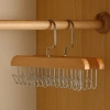 Móc treo đa năng gỗ tự nhiên 2 dây - Treo quần áo, đồ lót, khăn, thắt lưng, cà vạt - Giá chỉ 10.920₫ 2